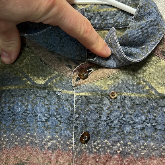 Woolrich Aztec Print Button Up Shirt - Picture 5 of 6